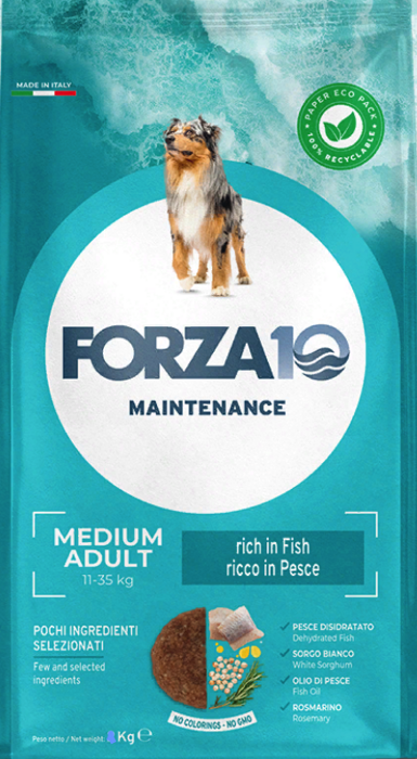 FORZA10 Maintenance Adult MEDIUM Fish (Pesce) повседневный для взрослых собак Средних пород РЫБА (2 кг)