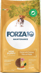 FORZA10 Maintenance PUPPY MINI Chicken / Patate (Pollo / Potato) повседневный корм для Щенков Мелких пород КУРИЦА / КАРТОФЕЛЬ (2 кг)